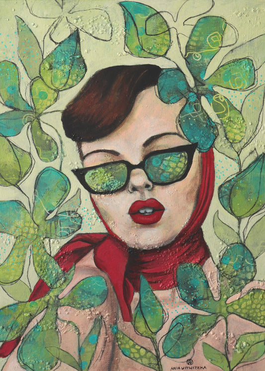 Retro Dame 4 | Leinwand