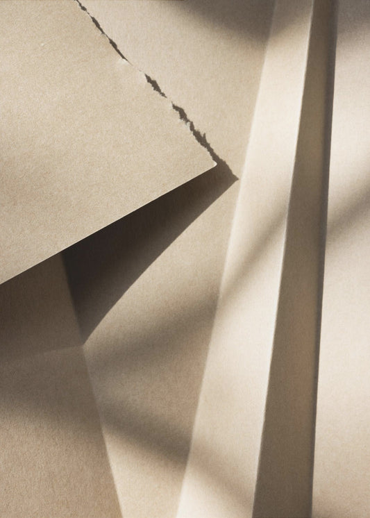 Papiere und Schatten 7 | Leinwand