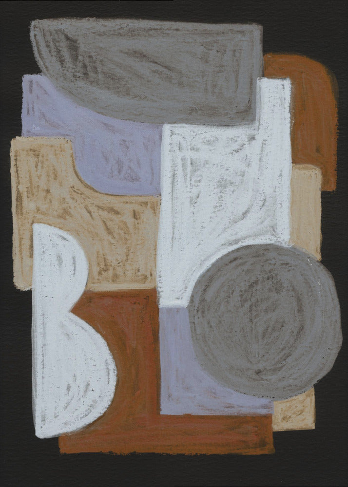 Chalks and Shapes 5 | Canvas