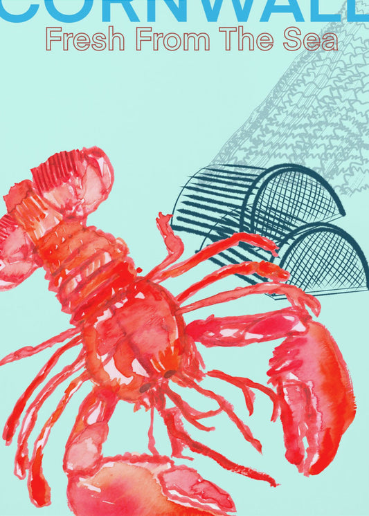 Cornwall Frisch vom Meer Poster | Leinwand