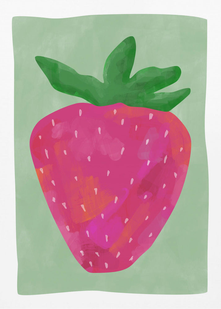 Lebendige Erdbeere | Poster