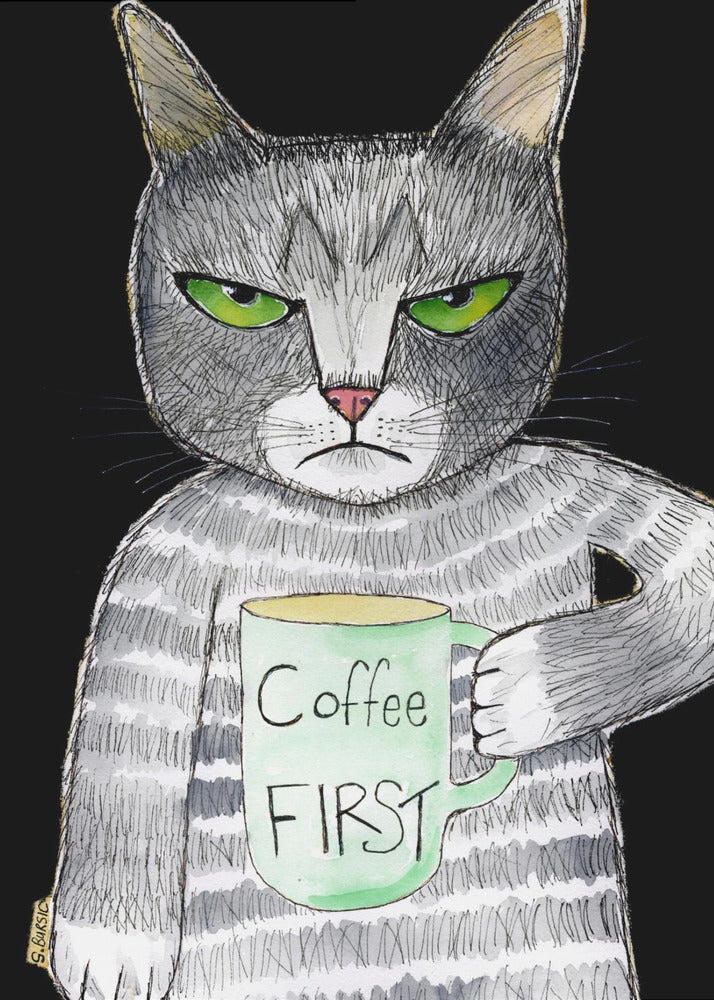 Kaffeekatze | Poster