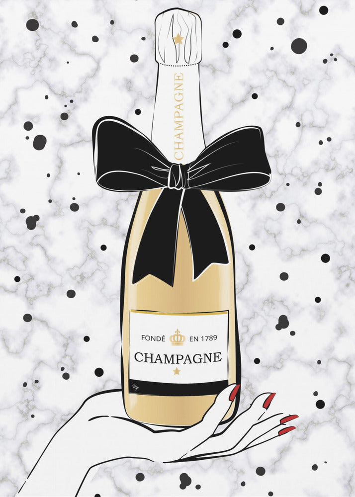 Champagner halten | Poster