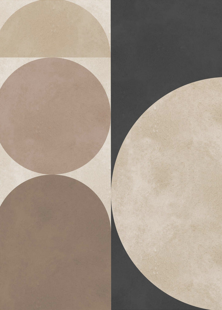 Braune Geometrie 5 | Leinwand