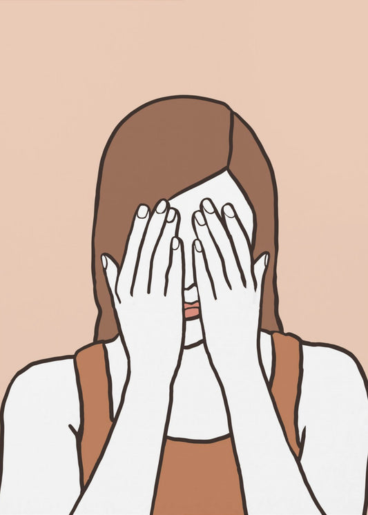 Schüchterne Frau | Leinwand