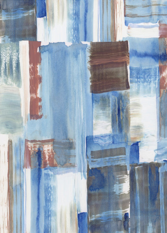 Eisblau Abstrakt 2 | Leinwand