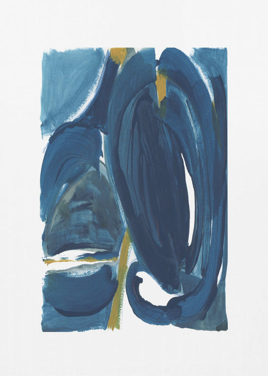 Marine Gold Abstrakt 1 | Leinwand