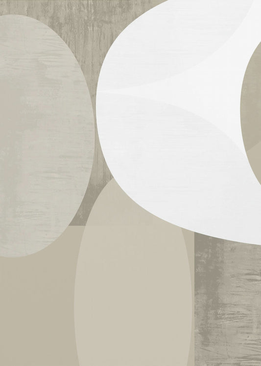 Schwarz-weiße neutrale Formen 1 | Poster