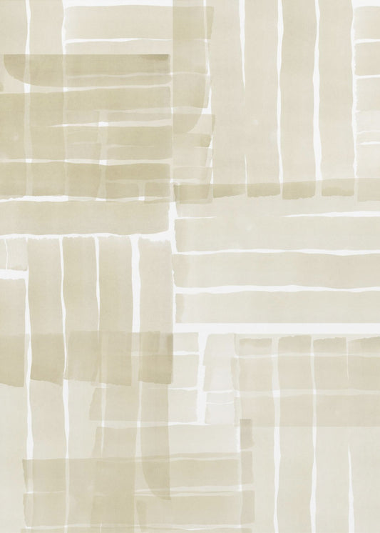 Neutrales Tangle Grid 3 | Poster