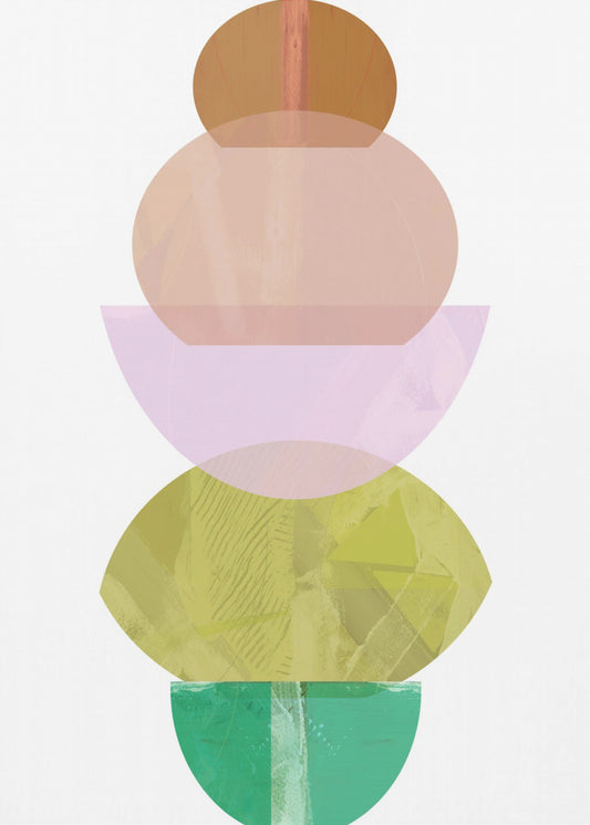 Farbige Formen Stapel 2 | Poster
