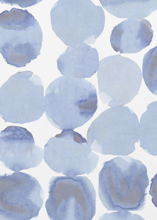 Blauviolett Gris Aquarell 1 | Poster