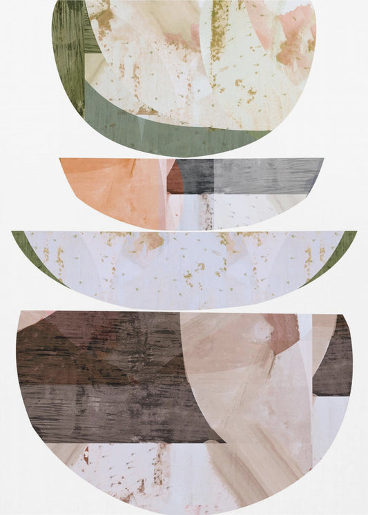 Blaue Halbkreise 2 | Leinwand