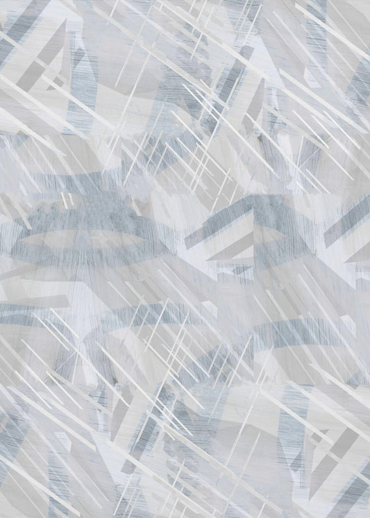 Ruhiges Grauweiß Abstrakt 1 | Leinwand