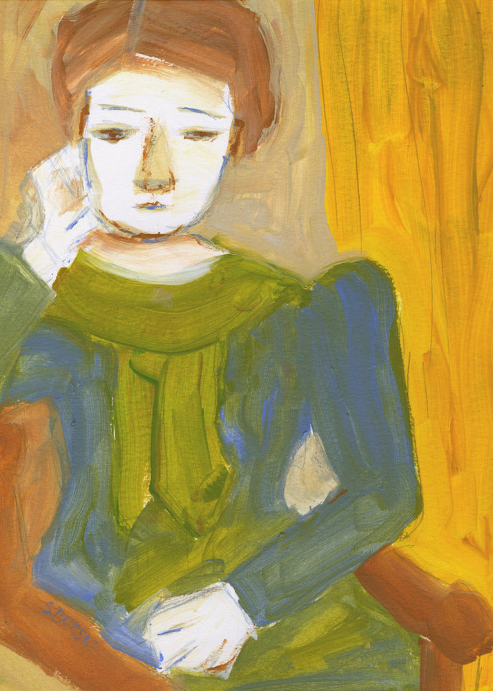 Denkende Dame | Poster