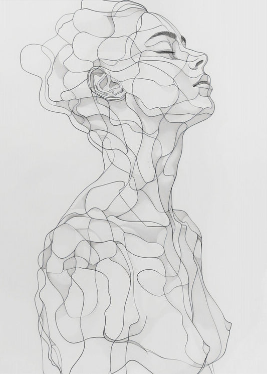 Linienkunst Frau 14 | Poster