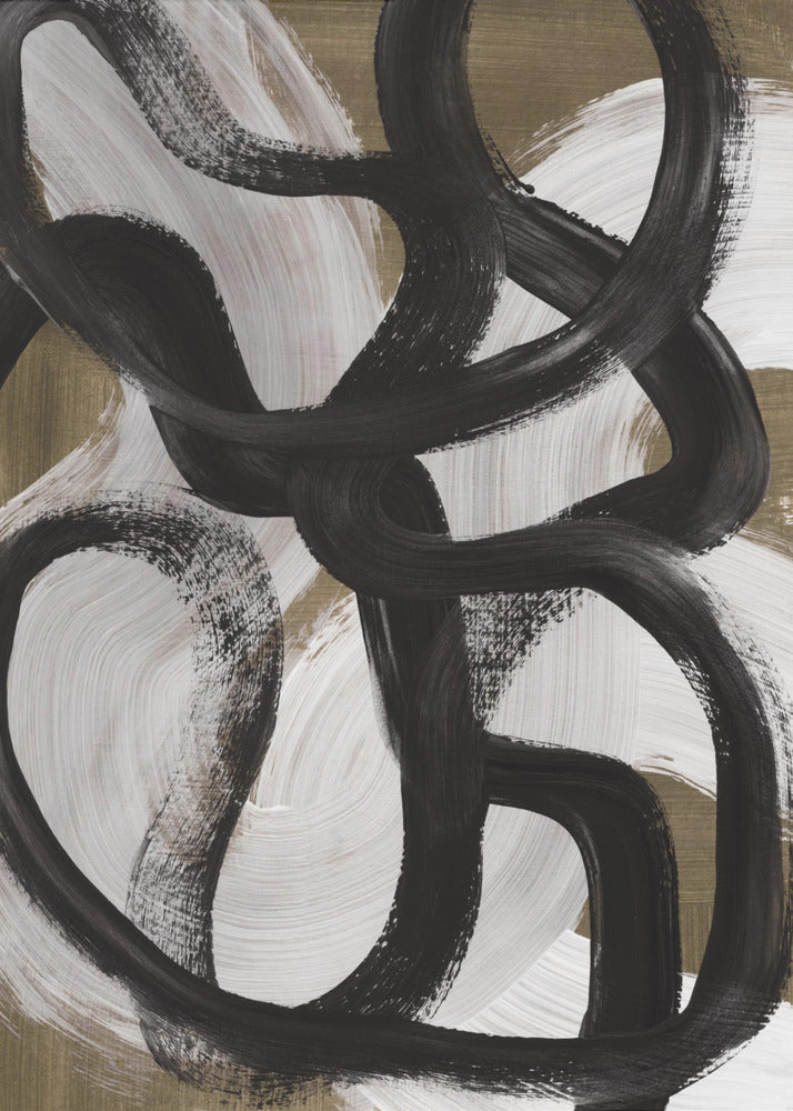 Abstract Brush Strokes 127X | Poster