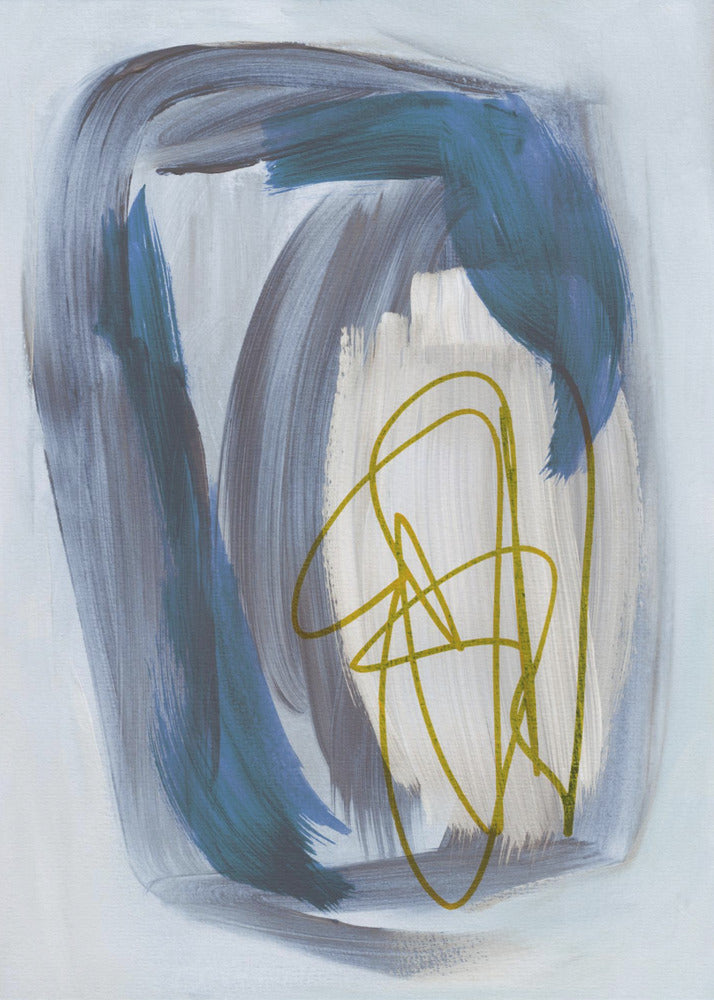 Abstract Brush Strokes 156X | Poster