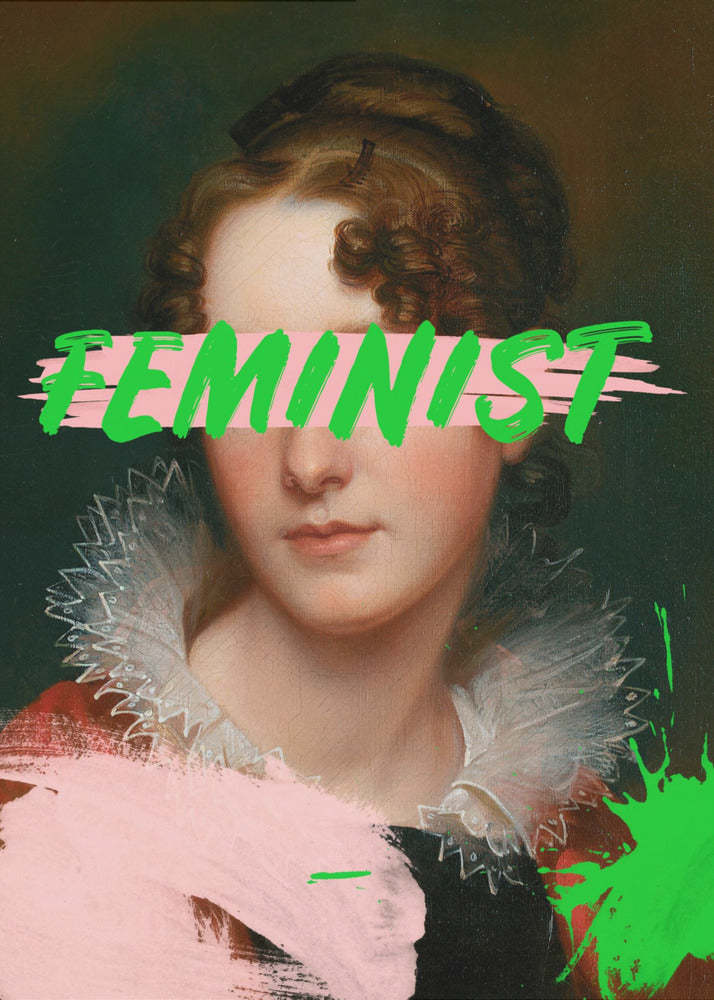 Feministisches Portrait Ratioiso | Leinwand