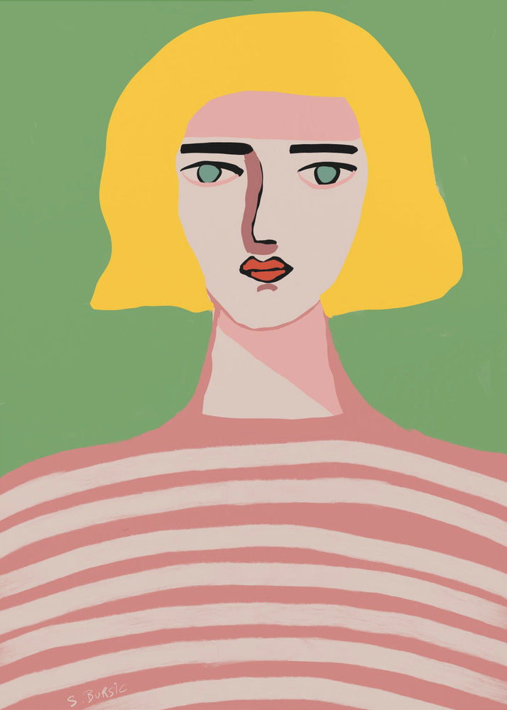 Dame mit blonden Haaren | Poster