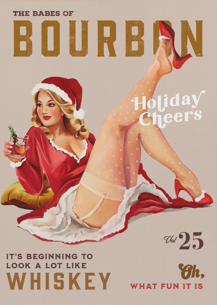 Babes of Bourbon Vol 25 Weihnachtsstimmung Weihnachts-Pinup | Poster