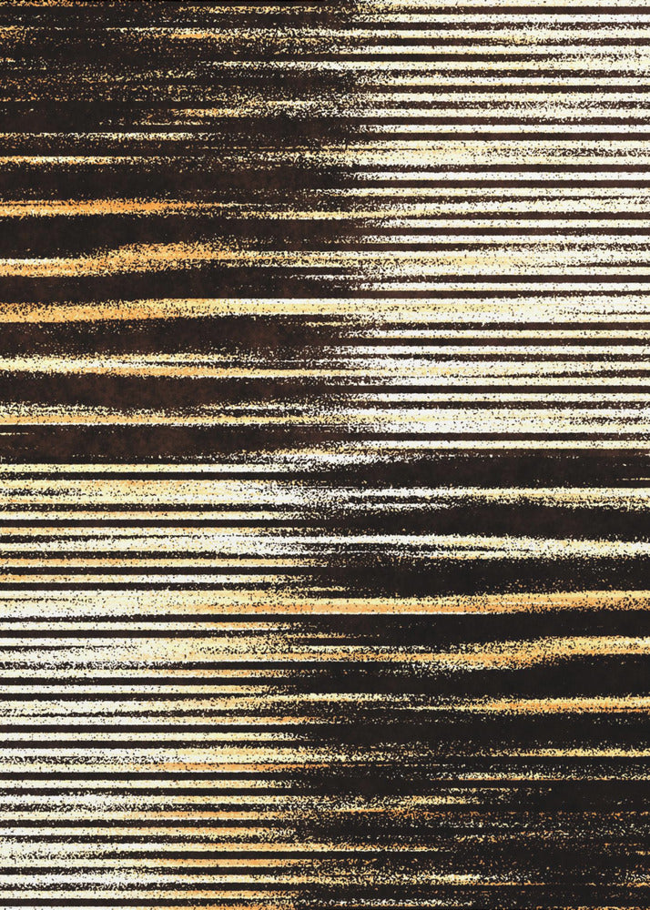 Schwarze und goldene horizontale Linien | Leinwand