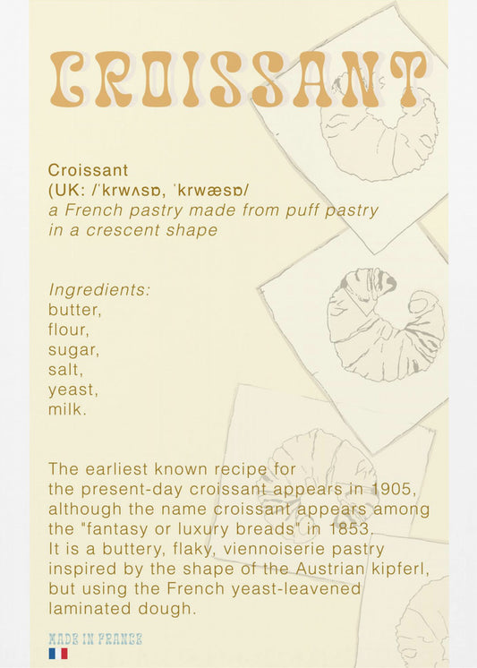 Croissant-Kaffee | Poster