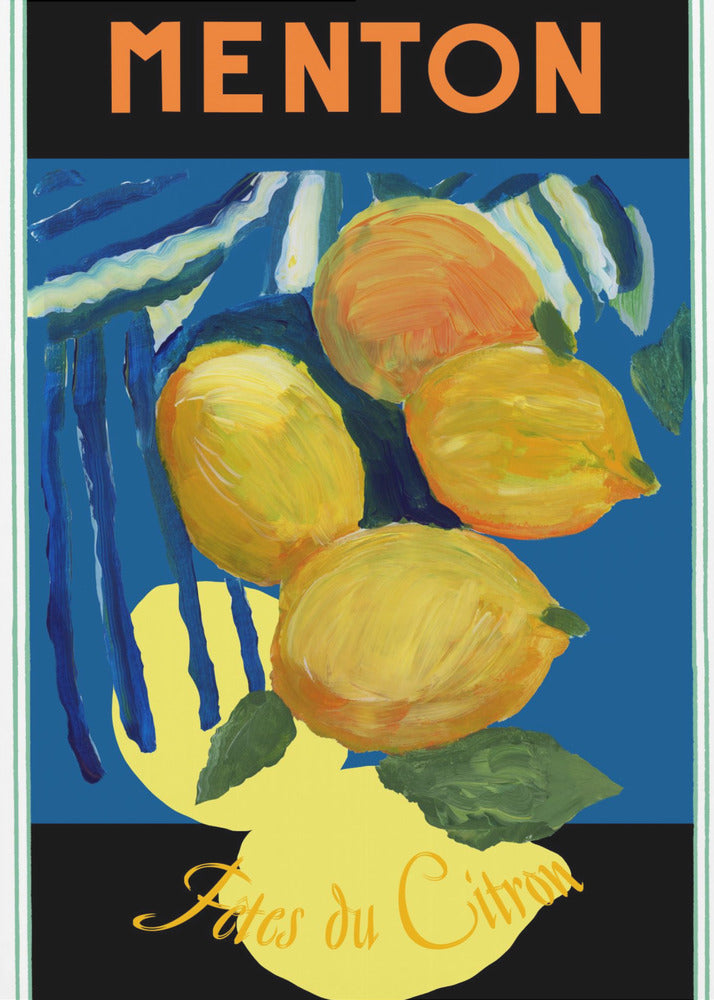 Zitronen Menton Zitrusfrucht Poster | Poster