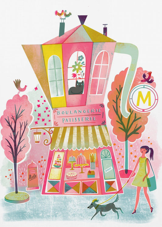 Französische Kaffee-Konditorei Vintage | Poster