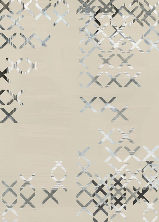 Minimal X Schwarz-Weiß-Komposition 1 | Poster