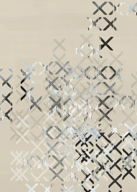 Minimal X Schwarz-Weiß-Komposition 3 | Poster