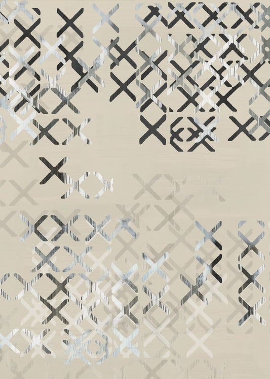 Minimal X Schwarz-Weiß-Komposition 4 | Poster