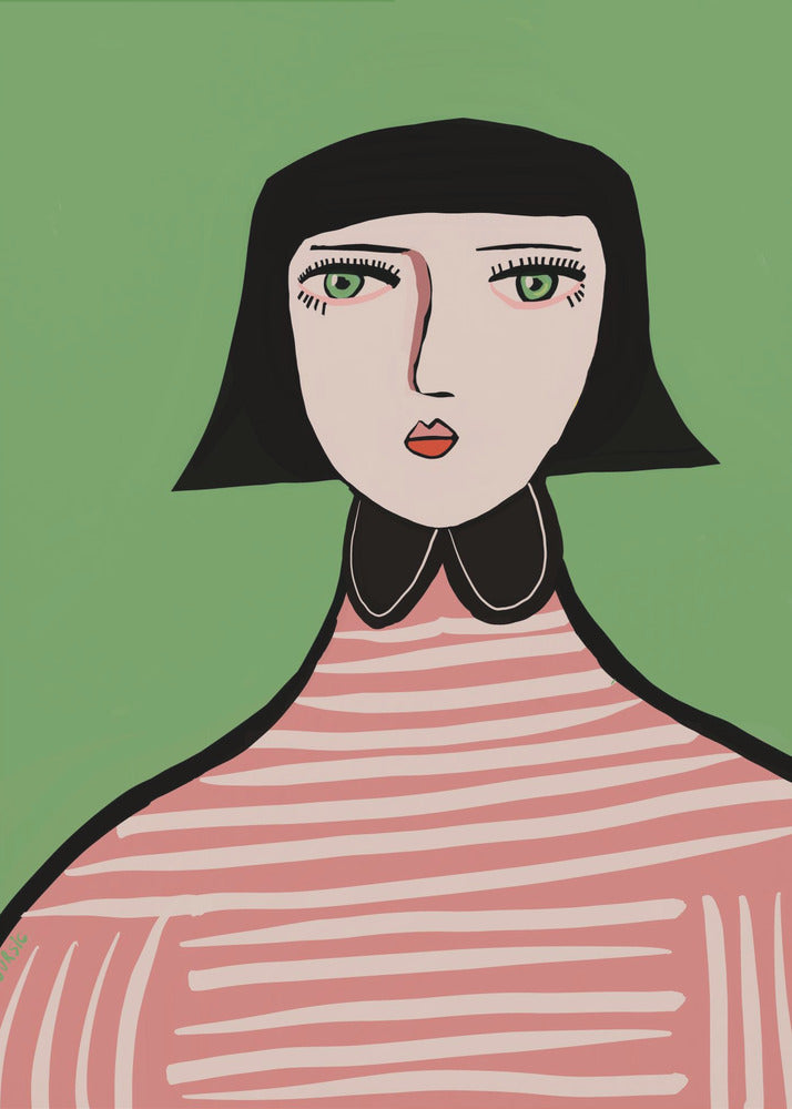 Nette Dame | Leinwand