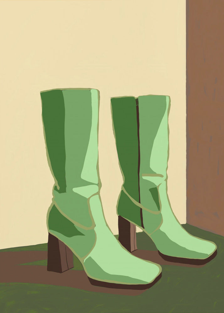 Grüne Stiefel | Canvas