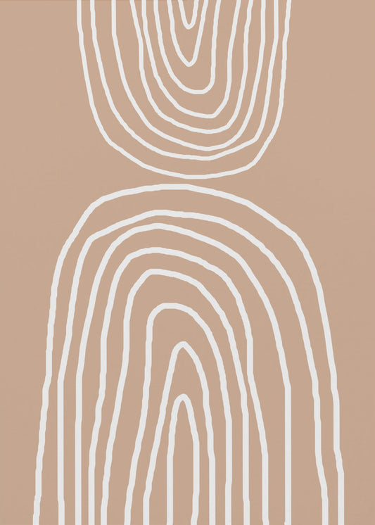 Erdige Schichten Harmonie | Leinwand
