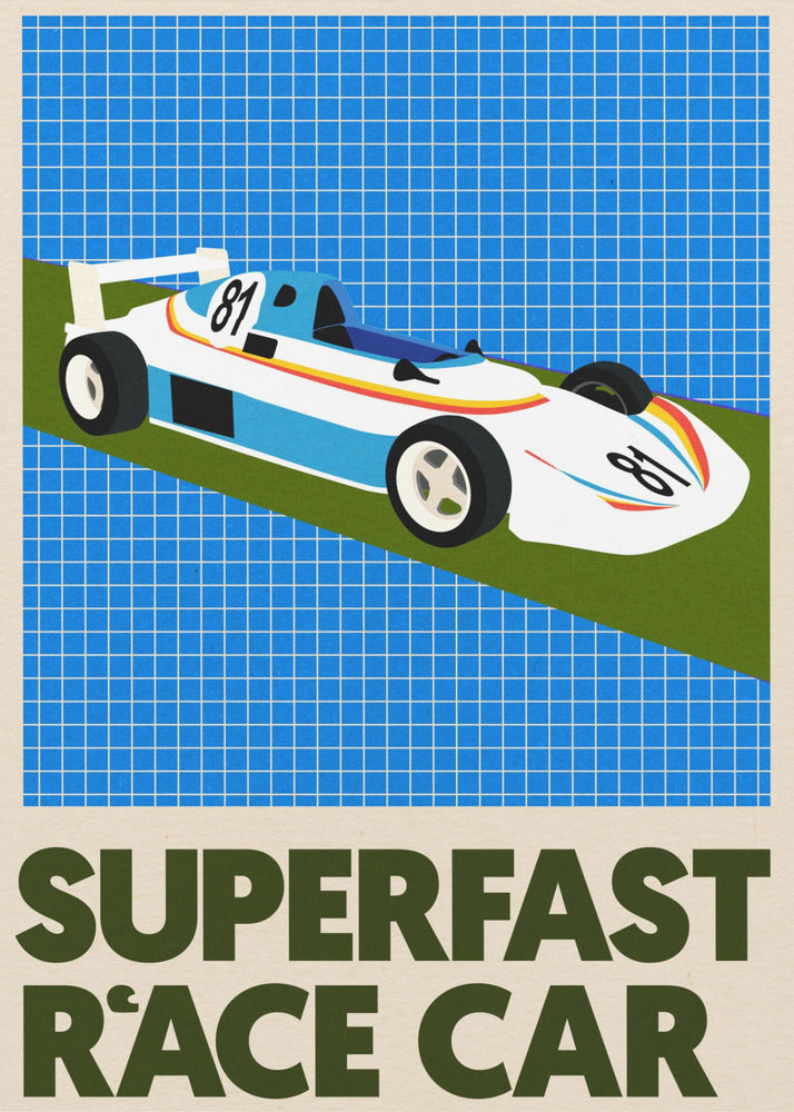 Superfast Race Car | Canvas