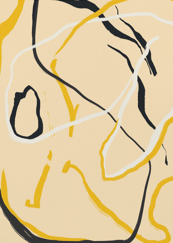 Goldene Flusslinien | Poster