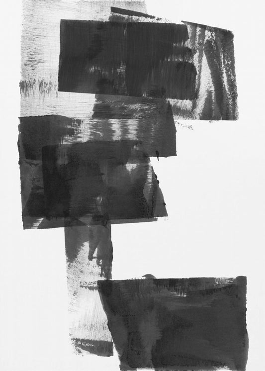 Black and White Abstract Composition No.1 | Poster