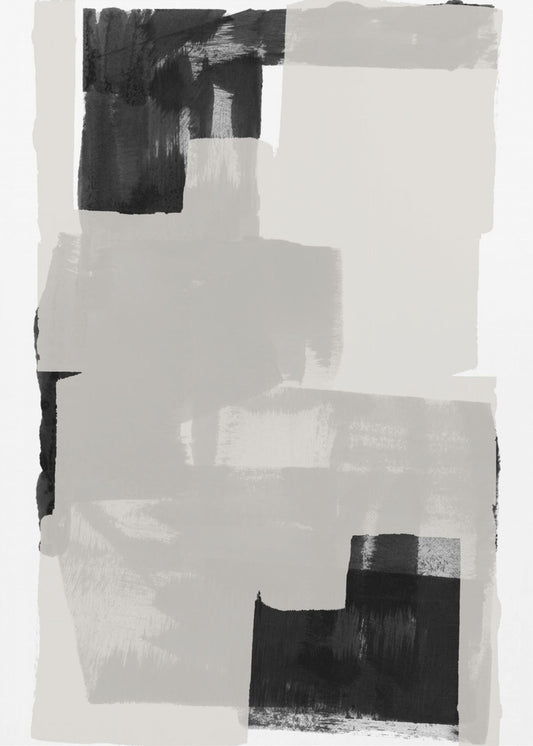 Black and White Abstract Composition No.3 | Poster