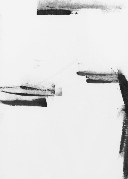 Minimal Black and White Abstract 1 | Canvas