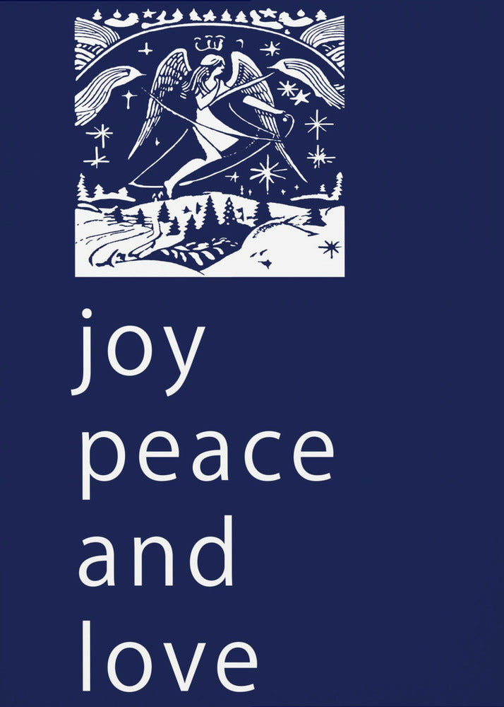 Schleifen und Kugeln: Freude, Frieden und Liebe zu Weihnachten | Poster