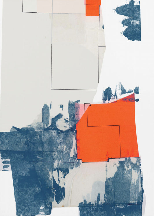 Neutral Abstract Shapes On White 3 | Poster