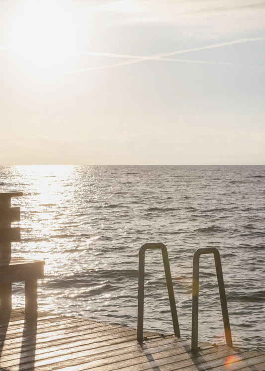Sommermorgen-Schwimmen | Leinwand