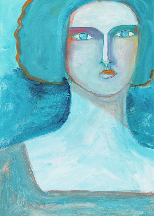 Aqua Girl | Leinwand