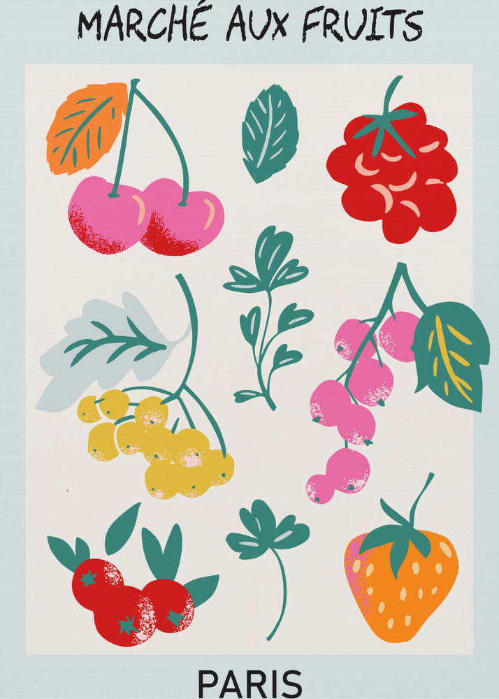 Obstmarkt Paris | Leinwand