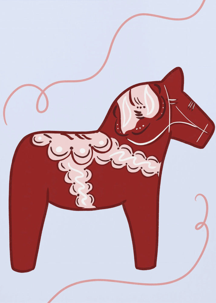 Rotes Pferd, Whimsy Poster