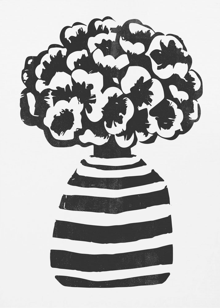Vase gestreift | Poster