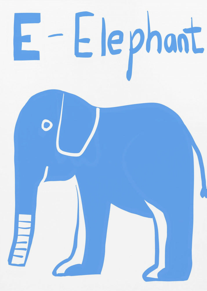 Großer blauer Elefant | Poster