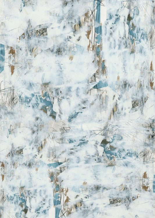 Abstract White Mist 3 | Poster