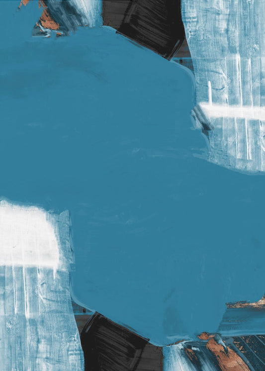 Blaugrüne Goldformen 1 | Poster