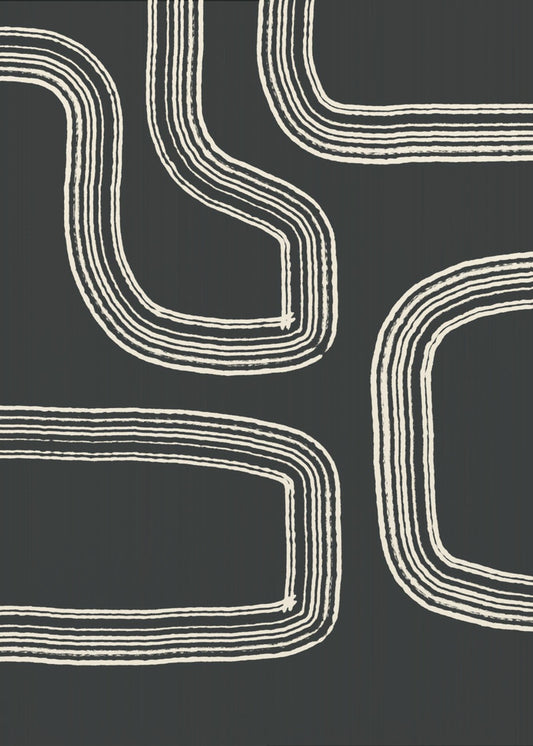 Bold Curved Lines | Poster